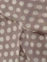 Casual Round Neck Dacron Polka Dot Printed Maxi-dress