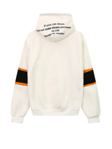 Casual Color Block Kangaroo Pocket Letters Drawstring Hoodie