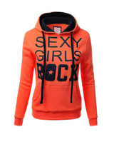 Casual Extraordinary Kangaroo Pocket Color Block Letters Printed Hoodie