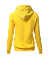 Casual Extraordinary Kangaroo Pocket Color Block Letters Printed Hoodie