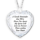 Fashionable Little Red Cardinal n Glass Heart Shaped Pendant Necklace: Hutzell