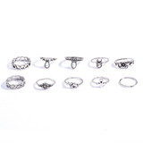 Boho jewelry style Rings(set of 10)