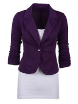 Casual Fancy Plain Fancy Lapel Blazer