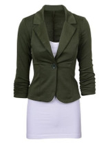 Casual Fancy Plain Fancy Lapel Blazer