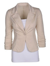 Casual Fancy Plain Fancy Lapel Blazer