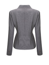 Lapel Formal Contrast Trim Blazer