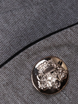 Lapel Formal Contrast Trim Blazer