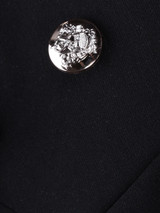 Lapel Formal Contrast Trim Blazer