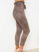Fashion 3 Color Elastic Waist Casual Pants Bottoms