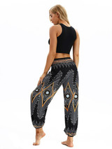 2 Colors Elastic Waist Wide Leg Casual Pants