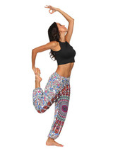 Fashion 2 Colors Elastic Waist Wide Leg Casual Pants