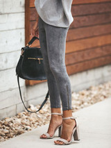 3 Color Elastic Waist Casual Pants Bottoms