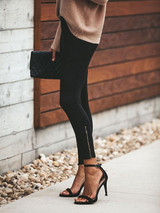 3 Color Elastic Waist Casual Pants Bottoms