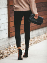 3 Color Elastic Waist Casual Pants Bottoms