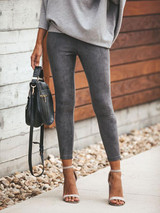 3 Color Elastic Waist Casual Pants Bottoms