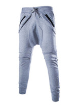 Casual Zips Drawstring Men's Casual Pant