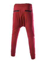Casual Zips Drawstring Men's Casual Pant