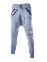 Casual Zips Drawstring Men's Casual Pant