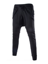 Casual Zips Drawstring Men's Casual Pant