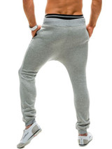 Casual Basic Drawstring Zips Pocket Plain Men's Casual Pant