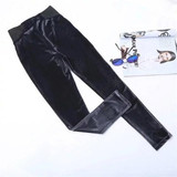 Grey Patchwork Pockets Elastic Waist Mid-rise Long Pants