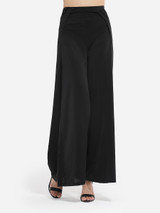 Casual Men's Loose Fitting Plain Side Split Casual-pants