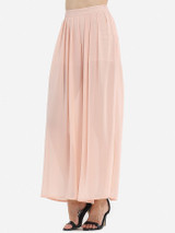 Casual Loose Fitting Dacron Plain Casual-pants