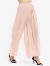 Casual Loose Fitting Dacron Plain Casual-pants
