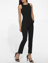 Casual Pockets Dacron Plain Jumpsuits