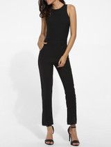 Casual Pockets Dacron Plain Jumpsuits