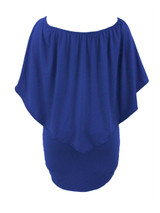 Casual Cape Sleeve Multi-Way Plain Plus Size Bodycon Dress