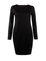 Casual Basic Round Neck Plain Plus Size Bodycon Dress