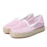 Casual Hollow Out Slip On Platform Casual Shoes