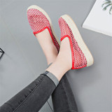 Casual Hollow Out Slip On Platform Casual Shoes