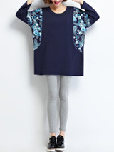 Casual Loose Floral Paisley Round Neck Plus Size T-Shirt Casual Loose Floral Paisley Round Neck Plus Size T-Shirt