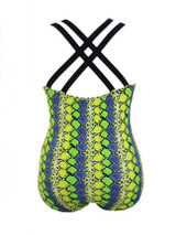 Casual Animal Printed Spaghetti Strap Plus Size One Piece