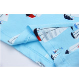 Sailboat Set 100% Cotton Short T-shirt + Shorts