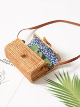 Rattan Bowknot Fresh Little Bag