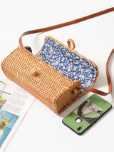 Rattan Bowknot Fresh Little Bag