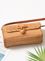 Rattan Bowknot Fresh Little Bag