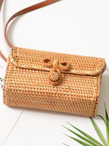 Rattan Bowknot Fresh Little Bag
