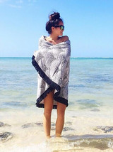 Popular Bohemia Black Tassels Round Beach Mat Yoga Mat