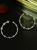 Vintage Star Pattern Earrings Accessories