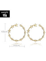 Vintage Star Pattern Earrings Accessories
