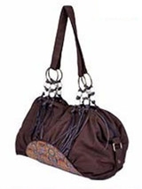 Canvas Tasseled Zipper Tote Bag