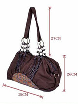 Canvas Tasseled Zipper Tote Bag