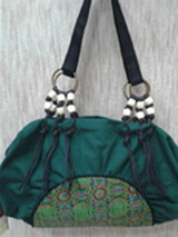 Canvas Tasseled Zipper Tote Bag
