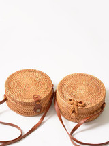 Rattan Bowknot Bohemia Little Bag