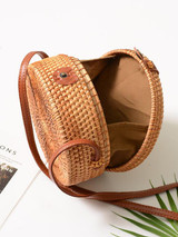 Rattan Bowknot Bohemia Little Bag