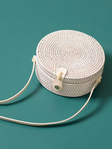 Rattan Bohemia Round Little Bag